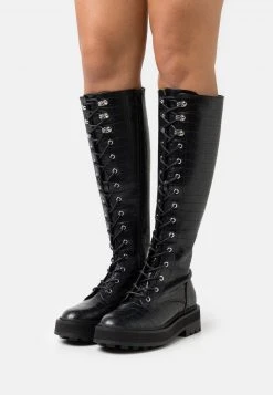 Even&Odd Botas Con Plataforma - Black, Mujer