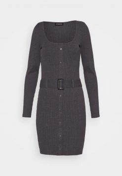 Even&Odd Mujer Vestido De Punto - Mottled Dark Grey -Even&Odd Ventas 2024 c115e70f713d434c9f95c712e907af34