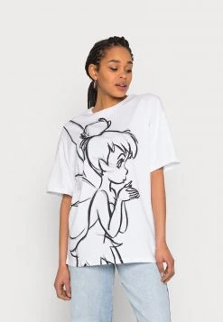Even&Odd Mujer Camiseta Estampada - White
