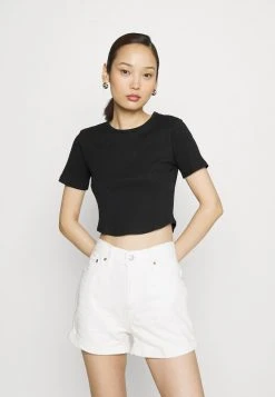 Even&Odd Mujer Camiseta Básica - Black -Even&Odd Ventas 2024 c3402368cd444d8780d46173a2cbed69