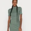 Even&Odd PERKIN NECK SHORT SLEEVE DRESS - Vestido De Punto - Olive, Mujer -Even&Odd Ventas 2024 c38663bb71214b9995fdea8f1335a6ff