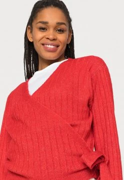 Even&Odd Mujer WRAPPED CARDIGAN - Chaqueta De Punto - Red -Even&Odd Ventas 2024 c3e02399d7e9499597a1169646592803