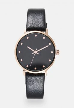 Even&Odd Mujer Reloj - Black/rosegold-coloured