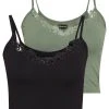 Even&Odd Mujer 2 PACK - Top - Green/black -Even&Odd Ventas 2024 c7c7878fb7934361a1b846b2d027b493