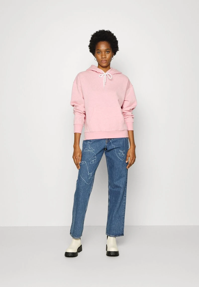 Even&Odd Mujer OVERSIZED HOODIE CONTRAST CORD - Jersey Con Capucha - Mottled Pink 4 Even&Odd Mujer OVERSIZED HOODIE CONTRAST CORD - Jersey Con Capucha - Mottled Pink - Imagen 2