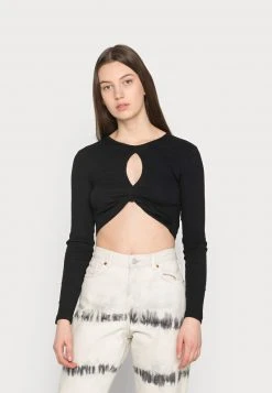 Even&Odd Mujer Camiseta De Manga Larga - Black