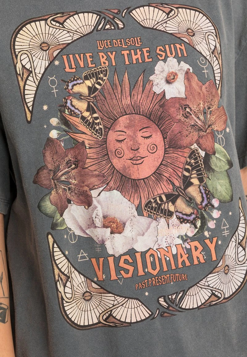 Even&Odd Mujer Camiseta Estampada - Black 7 Even&Odd Mujer Camiseta Estampada - Black - Imagen 5