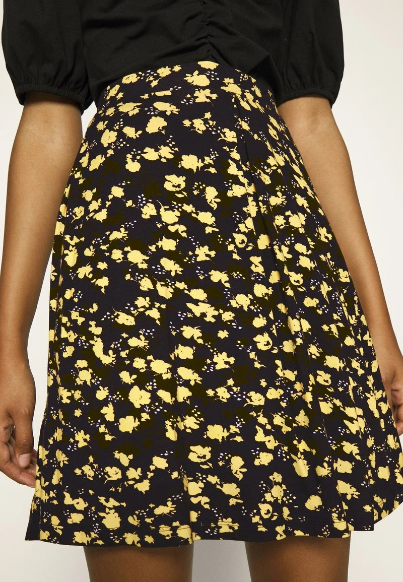 Even&Odd Mujer Falda Acampanada - Black/yellow 8 Even&Odd Mujer Falda Acampanada - Black/yellow - Imagen 6