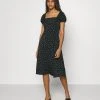 Even&Odd Mujer Vestido Informal - Black/green