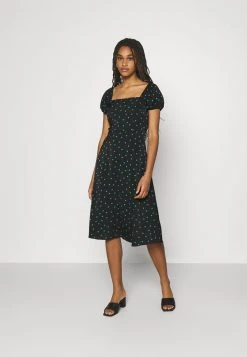 Even&Odd Mujer Vestido Informal - Black/green