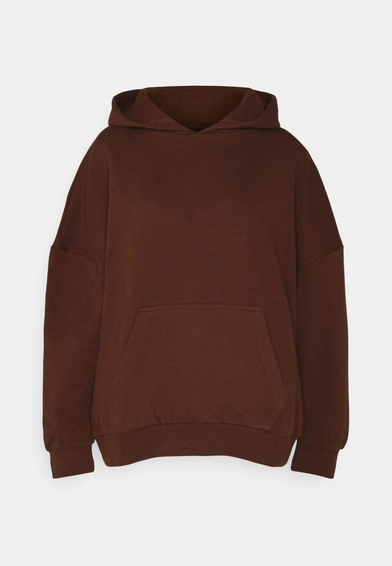 Even&Odd Mujer HOODIE LONG WITHOUT DRAWCORD AND POCKET - Jersey Con Capucha - Brown 6 Even&Odd Mujer HOODIE LONG WITHOUT DRAWCORD AND POCKET - Jersey Con Capucha - Brown - Imagen 4