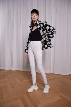 Even&Odd Mujer Vaqueros Pitillo - White