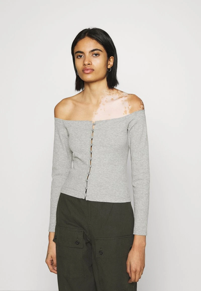 Even&Odd Mujer Blusa - Mottled Grey 3 Even&Odd Mujer Blusa - Mottled Grey