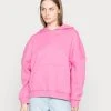 Even&Odd HOODIE LONG WITHOUT DRAWCORD AND POCKET - Jersey Con Capucha - Pink, Mujer
