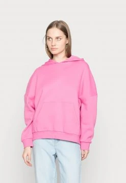 Even&Odd HOODIE LONG WITHOUT DRAWCORD AND POCKET - Jersey Con Capucha - Pink, Mujer
