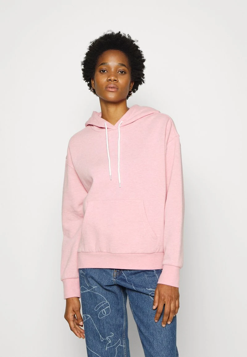 Even&Odd Mujer OVERSIZED HOODIE CONTRAST CORD - Jersey Con Capucha - Mottled Pink 3 Even&Odd Mujer OVERSIZED HOODIE CONTRAST CORD - Jersey Con Capucha - Mottled Pink