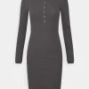Even&Odd Mujer Vestido Informal - Mottled Dark Grey