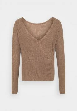 Even&Odd Mujer BASIC- BACK DETAIL JUMPER - Jersey De Punto - Light Brown -Even&Odd Ventas 2024 d5bea1b4407d4c3083721794f7a68170