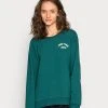 Even&Odd Mujer Oversized Printed Sweatshirt - Sudadera - Dark Green