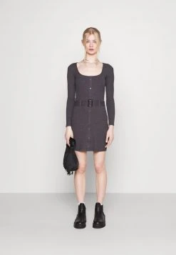 Even&Odd Mujer Vestido De Punto - Mottled Dark Grey -Even&Odd Ventas 2024 da2e5f50bb3446a7a34dc4d16176f2c8