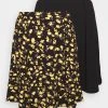Even&Odd Mujer Falda Acampanada - Black/yellow -Even&Odd Ventas 2024 db7fc4d4eb794a8d9eadd80a07e4f21b