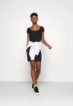 Even&Odd Mujer 2 PACK - Vestido Ligero - Black/mottled Grey