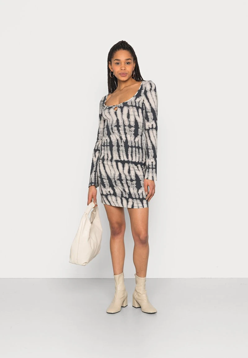 Even&Odd Mujer FLARED SLEEVES DRESS 2 Pack - Vestido Informal - Black/light Grey 3 Even&Odd Mujer FLARED SLEEVES DRESS 2 Pack - Vestido Informal - Black/light Grey