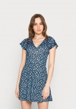Even&Odd Mujer Vestido Ligero - Black/blue