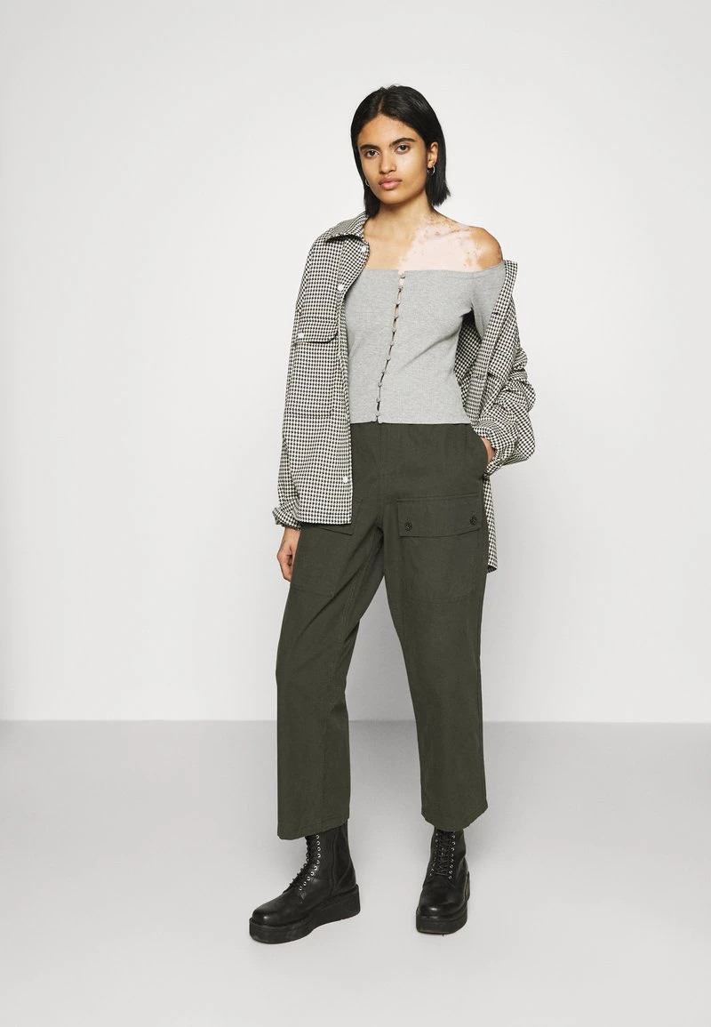 Even&Odd Mujer Blusa - Mottled Grey 4 Even&Odd Mujer Blusa - Mottled Grey - Imagen 2