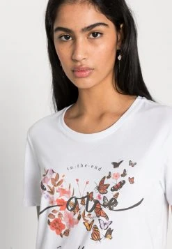 Even&Odd Mujer Camiseta Estampada - White -Even&Odd Ventas 2024 e2bc31f2ede44890903de3c30815b5c5