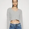 Even&Odd Mujer Jersey De Punto - Mottled Grey