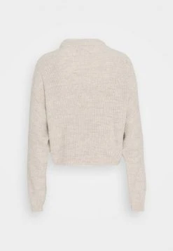 Even&Odd Mujer BAT SHAPE MOCK NECK SHORTER - Jersey De Punto - Beige -Even&Odd Ventas 2024 e5eca0a2c41e43febb636a50c148f133