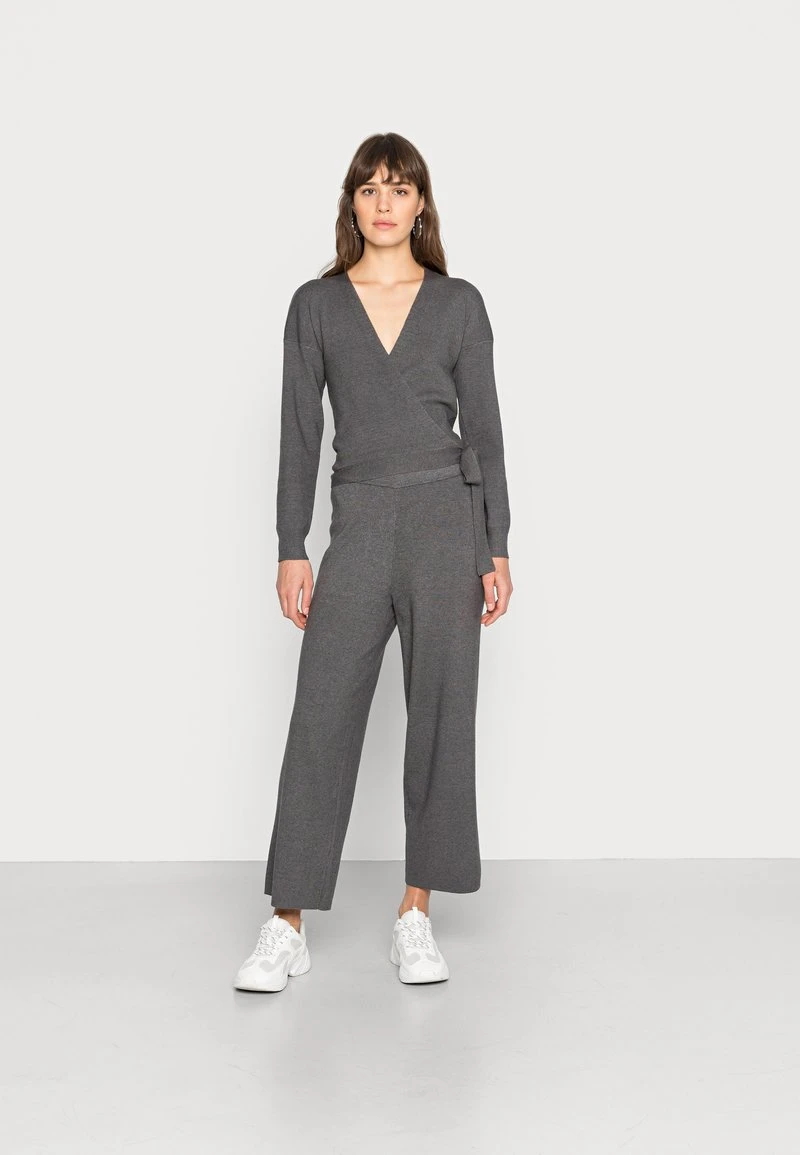 Even&Odd Mujer WRAPPED CARDIGAN SET - Chaqueta De Punto - Mottled Dark Grey 3 Even&Odd Mujer WRAPPED CARDIGAN SET - Chaqueta De Punto - Mottled Dark Grey