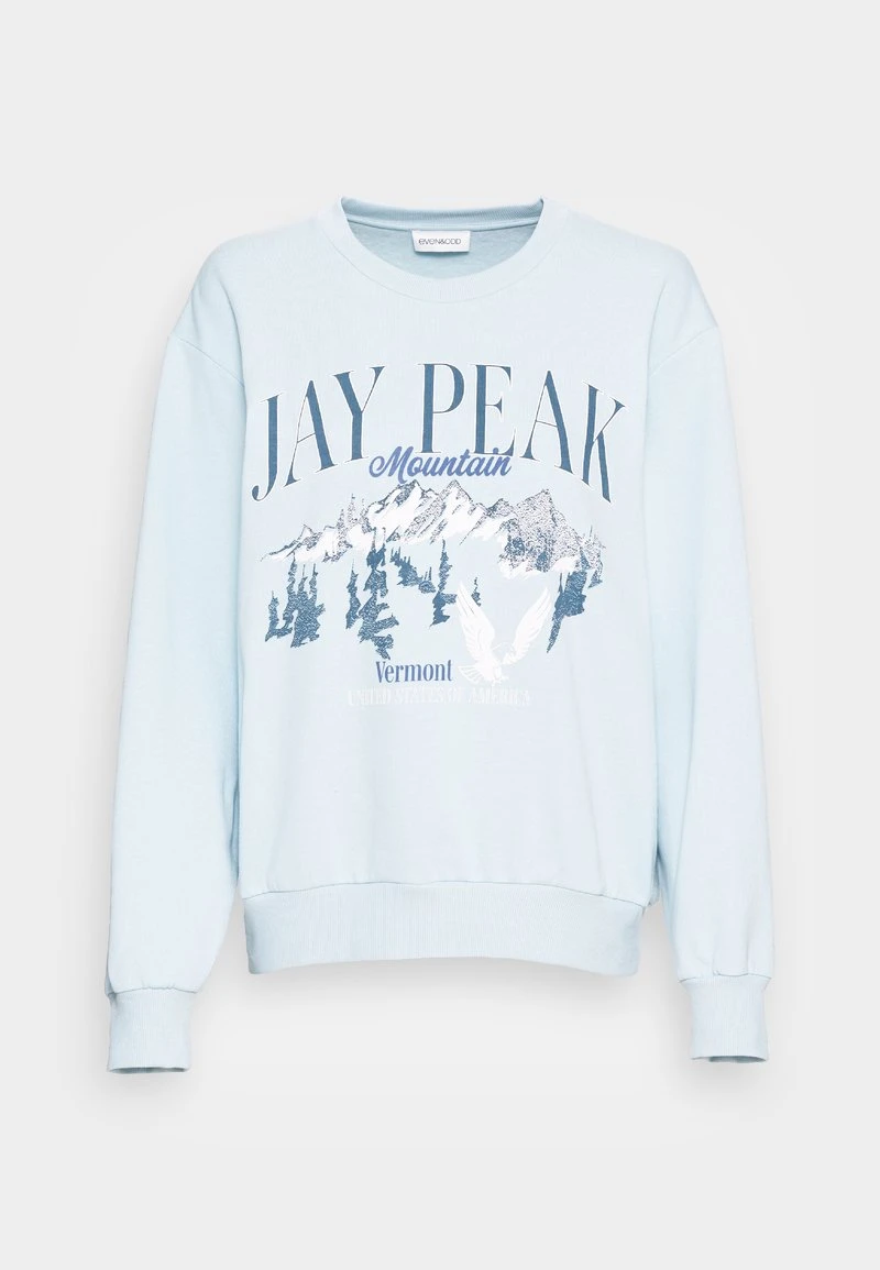 Even&Odd Mujer PRINTED OVERSIZED - Sudadera - Light Blue 6 Even&Odd Mujer PRINTED OVERSIZED - Sudadera - Light Blue - Imagen 4