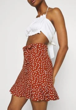 Even&Odd Mujer Minifalda - Brown/white -Even&Odd Ventas 2024 e6976c2221a14df492352e95834f3258