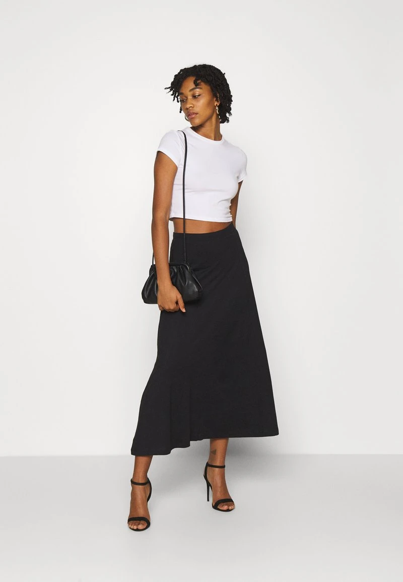 Even&Odd Mujer Basic Maxi Skirt - Falda Acampanada - Black 4 Even&Odd Mujer Basic Maxi Skirt - Falda Acampanada - Black - Imagen 2