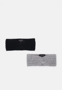 Even&Odd 2 PACK - Orejeras - Grey/black, Mujer