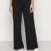 Even&Odd Mujer BELT DETAIL WIDE LEG PANTS - Pantalones - Black -Even&Odd Ventas 2024 e8d7914b9bd54216af453e99646a500d