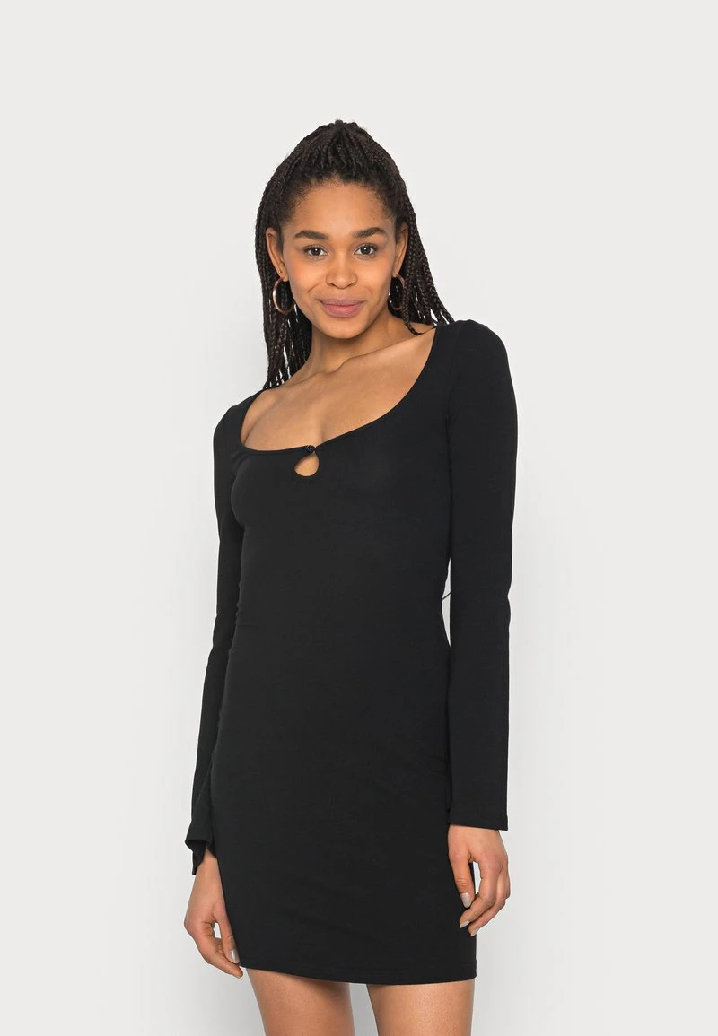 Even&Odd Mujer FLARED SLEEVES DRESS 2 Pack - Vestido Informal - Black/light Grey 6 Even&Odd Mujer FLARED SLEEVES DRESS 2 Pack - Vestido Informal - Black/light Grey - Imagen 4