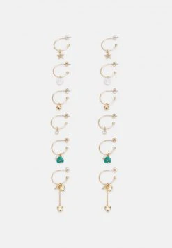 Even&Odd 6 PACK - Pendientes - Gold-coloured, Mujer