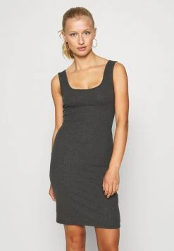 Even&Odd Mujer Vestido De Tubo - Mottled Dark Grey