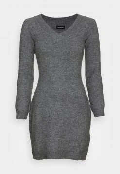 Even&Odd Mujer Vestido De Punto - Mottled Dark Grey -Even&Odd Ventas 2024 ec681506ff80497b8c0b3abd0614fe2e