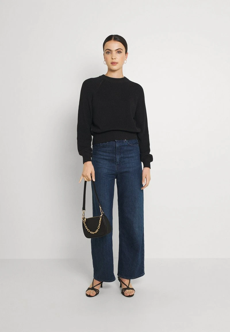 Even&Odd Mujer VOLUME SLEEVE JUMPER - Jersey De Punto - Black 4 Even&Odd Mujer VOLUME SLEEVE JUMPER - Jersey De Punto - Black - Imagen 2