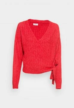 Even&Odd Mujer WRAPPED CARDIGAN - Chaqueta De Punto - Red -Even&Odd Ventas 2024 ee37297462534d21853dcf7870cde9d7