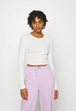 Even&Odd Mujer Camiseta De Manga Larga - White