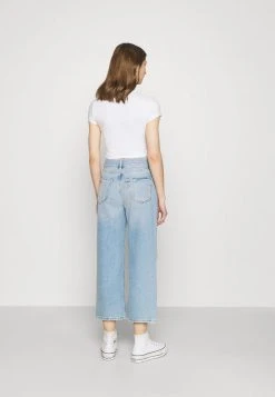Even&Odd Mujer Wide Leg Cropped Jeans - Vaqueros Rectos - Light Blue Denim -Even&Odd Ventas 2024 f156c46fe4ed43e6baf2cfb85d886f53