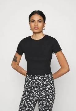 Even&Odd Mujer Camiseta Básica - Black