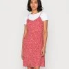 Even&Odd Mujer Vestido Informal - Red/white