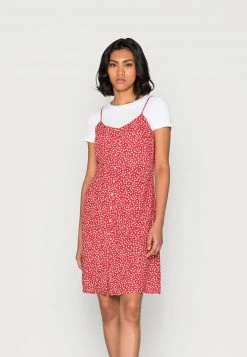 Even&Odd Mujer Vestido Informal - Red/white