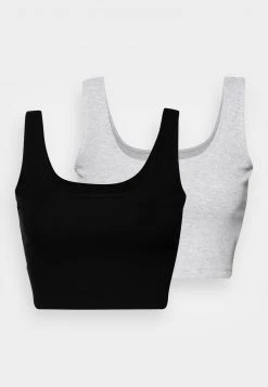 Even&Odd Mujer 2 PACK - Top - Black/light Grey -Even&Odd Ventas 2024 f34cdd50781b4fbc890430f002480bbd